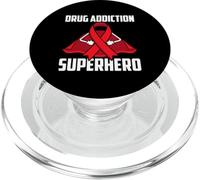 Drug Addiction Superhero Survivor Warrior Fighter Recovery PopSockets PopGrip for MagSafe