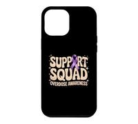 Drug Overdose Awareness Ribbon Purple Support Squad Recovery Case for iPhone 12 Pro Max
