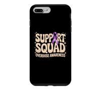 Drug Overdose Awareness Ribbon Purple Support Squad Recovery Case for iPhone 7 Plus/8 Plus