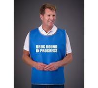 Drug Round in Progress Adult Reflective Border Polyester Tabard Vest (L/XL, Royal Blue)