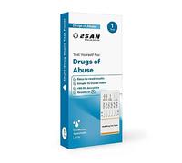 Drug Test 6-Panel Drug Test Card 1 Pack for Easy and Accurate Drug Testing at Home or Workplace - Test for COC, AMP, MET/mAMP, THC, OPI, BZO - Maintain a Drug-Free Environment with Confidence | 2San