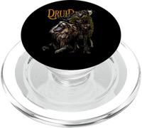 Druid with Lion D20 Fantasy Tabletop RPG Roleplaying Gamer PopSockets PopGrip for MagSafe