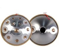 Drum 14 Notes Hand Pan Drum For Kids And Adults, Ethereal Drum With Hand Pan Bag, Mallet, Handpan Stand, Dust-Free Cloth - Rattan Edge Protection,Silver,YUYANAIAI