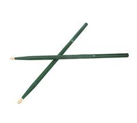 Drum Accessories, Round Drum Tail Comfortable Hand Feeling Drum Sticks for Jazz for Popular Music(Green)