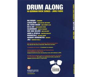 Drum Along - 10 German Rock Songs Tune book percussion Fabig with CD Bosworth Mu