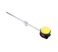 Drum Beater Pedal Mallet with Silicone Head, Replacement Drum Beater for Drum Kit and Percussion Instruments, Soft Responsive Strike, Full Rebound Design, Metal Shaft with