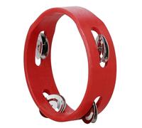 Drum Bell Tambourine,Jingles Percussion Musical Instrument - 6 Inch Educational Hand Instrument Metal Jingles Tambourine, Wooden For Children Aged 3 +