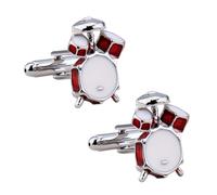 Drum Birthday Christmas Cufflinks Gifts for Drummer Musician Percussionist Formal Tuxedo Shirt Button for Rock Music Festival Music Fan Husband Boyfriends Wedding Cuff Links