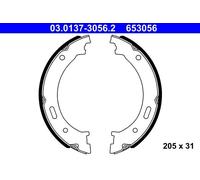 ATE Handbrake Shoes 03.0137-3056.2 Fits Jeep Commander XK/XH 2005-2010