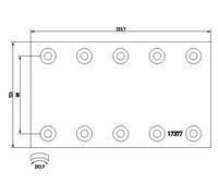 Textar Brake Lining Kit 1737707 01057301000