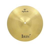 Drum Brass Cymbals, 12 Inch Percussion Splash Crash Hi-Hat Cymbal for Children Adults