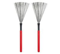 Drum Brushes 1 Pair Of Colourful Metal Wire Drum Brush Wooden Handle Suit1 for Drummers To Perform Percussion Musica Instruments Tools(Color1)