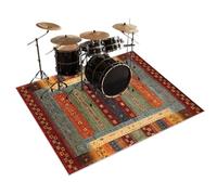 Drum Carpet Drum Rug Drum Mat Soundproof Blanket For Bass Drum Snare Jazz Drum Kit Shock Electronic Drum Thickened Drum Carpet Professional Non-Slip Rugs Musical Instrument Mat Drum Rugs 120 x 100 cm