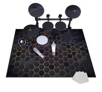 Drum Carpet Non-Slip Drum Rug Drum Mat 100 x 80 cm, Drum Kit Rug, Professional Drum Blanket for Electronic Drums Bass Drum Snare Drums Racks Guitars Drum Kit Musical Instruments Soundproof Mat