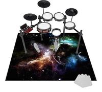 Drum Carpet Non-Slip Drum Rug Drum Mat, Drum Kit Rug, 110 x 80 cm Professional Drum Blanket for Electronic Drums Bass Drum Snare Drums Racks Guitars Drum Kit Etc Musical Instruments Soundproof Mat