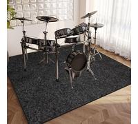 Drum Carpet - Non-Slip Drum Rug Drum Mat - Professional Drum Carpet for Electronic Drums Bass Drum Snare Drums Racks Guitars Drum Kit Etc Musical Instruments - Drum Kit Soundproof Mat 120 x 100 cm