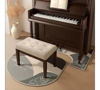 Drum Carpet Piano Rugs Set, Non-Slip Upright Piano Carpet Protector, Indoor Music Room Isolation/Noise Reducer Carpet(E)
