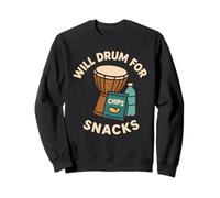 Drum Circle Spiritual Music Rhythm Tribe Inclusive Drumming Sweatshirt
