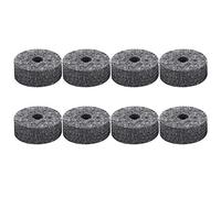 Drum Cymbal Felt Pads Set, 8 Pcs Black Replacement Parts, 4x1x1.5cm - Durable Felt Material, Stable Sound Absorption, Suitable for All Drum Types