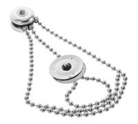 Drum Cymbal Sizzler Detachable Jingle Chain with Ride Rivets Metal Silver | Flexible Metal Bead Chain, Tool-free Installation, Fits 14-18 Inch Cymbals, for Jazz Musicians and Home Practice