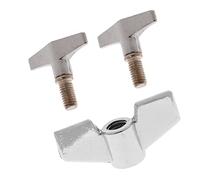 Drum Cymbal Stand Wing Nuts with Hand Knob Screw Replacement, 3Pcs Cymbal Kit, Cymbal Replacement Accessories for Drummer