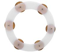 Drum Cymbals Hi Hat Tambourine Stainless Steel and Rubber Hi Hat Tambourine with Two Color for Drum Set Performance(Gold) Playing Accessories