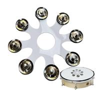 Drum Cymbals Set - Stainless Steel Black Mountable Drum Cymbals - Rustproof Professional Hi-Hat Accessories, Multifunctional Drum Supplies for Various Music