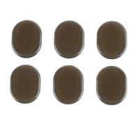 Drum Dampener Pads 6 Pcs | Silicone Silencers for Volume Reduction | Home Practice/Studio/Live Performance | Easy Install & Detach, Portable (Coffee Color)