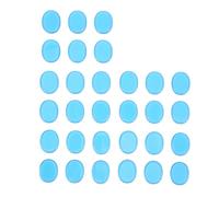 Drum Dampeners Gel Pads Silicone Drum Silencers Sound Dampening Muffler Pads Reduce Shock for Drum Cymbal Percussion Instruments Soft Safe Durable 30Pcs (Blue)