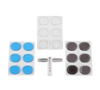 Drum Damper Gel Pads, Multicolor Transparent Silicone Drums Silencer Set with Key Played Accessories for DIY Drum