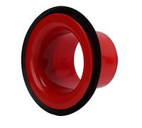 Drum Enhancer ABS Rubber Bass Drum Kick Booster with Protective Sticker, Compact Low - End Frequency Enhancer for Drum Kit, Adjustable Bass Resonance Accessory for (Red)