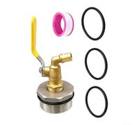 Drum Faucet Replacement 3/4 Inch For 200L With 3 O-Rings Stainless Steel | Brass Valve for Core For Smooth Flow Control Fits Standard Garden And Industrial Water Systems