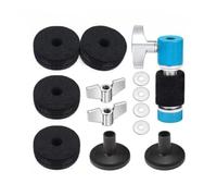 Drum Felt Pads Cymbal Clutch Kit Washers Spacers Mounts with White Flat Washers and Round Discs for Smooth Cushioning and Spacing suitable for, Blue, style to 1