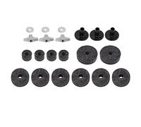 Drum Felt Pads - Durable Metal and Felt Cymbal Protection Set with 21 Pieces Including Washers Nuts Sleeves for Drum Kits (type 1)