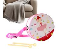 Drum for Children - Early Education Instrument, 15 cm Wooden Drum with Adjustable Strap, for Boys and Girls from 2 to 5 Years, Birthday, Home, Kindergarten, Room