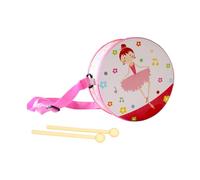 Drum for Rhythm Development Game, Wooden Drum Set with Adjustable Strap 15 cm - for Boys and Girls 2 to 5 Years Early Education Birthday Home Nursery Room