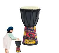 Drum - Hand Carved Bongo, Traditional Percussion | Vintage Portable Professional Goat Kin Drum for Children Adults Beginners Ideal Arabic Hand Drum for Music Class Gift