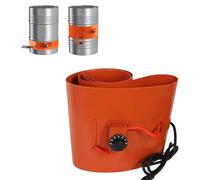 Drum Heater, 110/220V Silicon Metal Oil Drum Heaters Barrel Band For Tank, Drum, Pipe，With 30-130 °C Adjustable Thermostat(120L 250 * 1360MM 1700W)