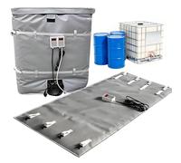 Drum Heating Blanket with Temperature Controller for Plastic Tanks, Efficient Warmer Band Pad for Industrial and Home Use