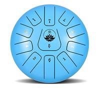 Drum Kit,10 Inch 11-Note Panda Drum, Steel Drums Instruments for Beginner Kids and Adults, Tongue Drum Handpan Drum with Drum Mallets and Finger Sleeves,Skyblue