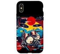 Drum Kit Artwork Electronic Drums Case for iPhone X/XS