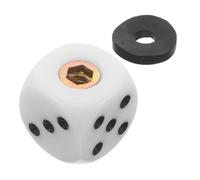 Drum Kit Cymbal Rubber Washer M8 Nut Topper for Ride Cymbals | White Rounded Pad Set, 8mm Size, Felt Washers and Metal Nut for Faster Setup