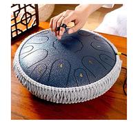 Drum Kit,Ethereal Drum 15 Notes Hand Drum for Kids and Adults, Steel Tongue Drum 13.6 Inch Applicable to Music Education, Mind Healing, Yoga Meditation,Darkblue