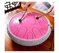 Drum Kit,Ethereal Drum 15 Notes Hand Drum for Kids and Adults, Steel Tongue Drum 13.6 Inch Applicable to Music Education, Mind Healing, Yoga Meditation,Pink