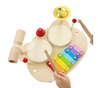 Drum Kit | Multifunctional Wooden Percussion Musical Instrument,Kids Drum Kit | Suitable for Christmas Birthday Boys Girls to Practice and as a Game Table