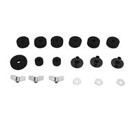 Drum Kit Non Slip Felt Pad Set Wing Nuts Stand Sleeves Cymbal Washers Replacement Accessories Premium Quality Durable Material Standard Size For Drummers And Musicians (Black)