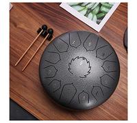 Drum Kit,Steel Drum Instrument 12 Inch 13 Notes Tongue Drum for Beginner, Panda Drum for Music Education, Mind Healing, Yoga Meditation,Silver