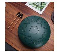 Drum Kit,Steel Drum Instrument 12 Inch 13 Notes Tongue Drum for Beginner, Panda Drum for Music Education, Mind Healing, Yoga Meditation,Green