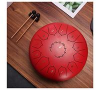 Drum Kit,Steel Tongue Drum 12 Inch Meditation Drum 13-Note Percussion Instrument with Bag, Mallet, Mallet Bracket For Kids And Adults (Beginner),Red
