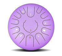 Drum Kit,Tongue Drum Upgraded Carbon Steel Percussion Drum for Beginner, 12-Inch 13 Notes Handpan Drum - Music Education,Mind Healing, Yoga Meditation,Purple